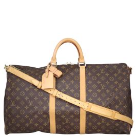 Louis vuitton keepall 55 with shoulder strap best sale