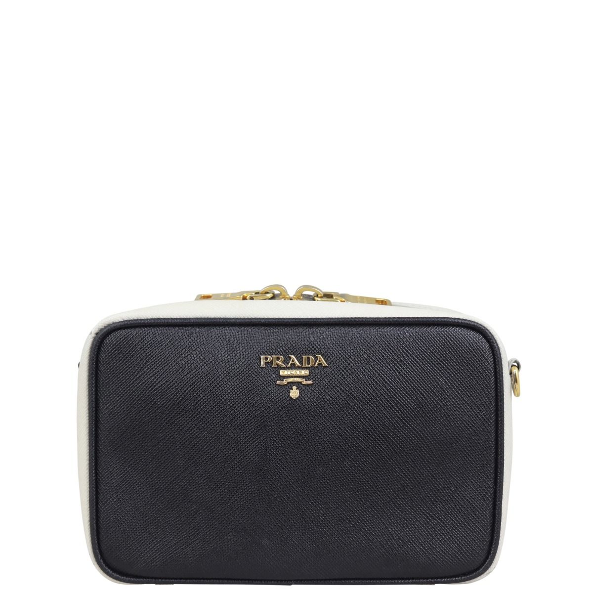 Saffiano leather camera bag prada sales