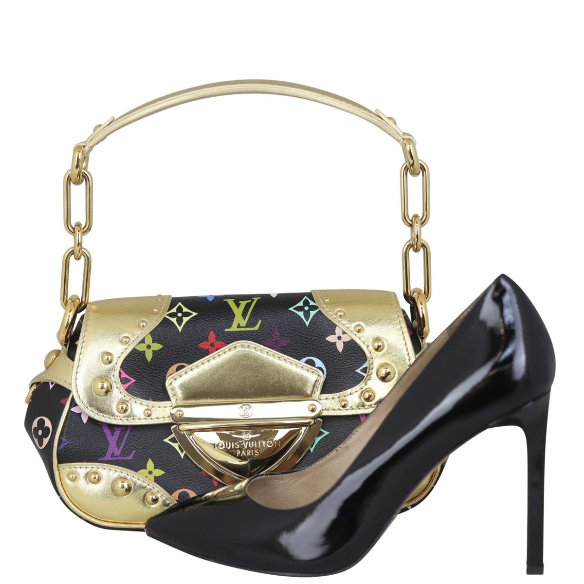 【全品送料無料】 Vuitton Louis Marilyn Multicolore Monogram ハンドバッグ