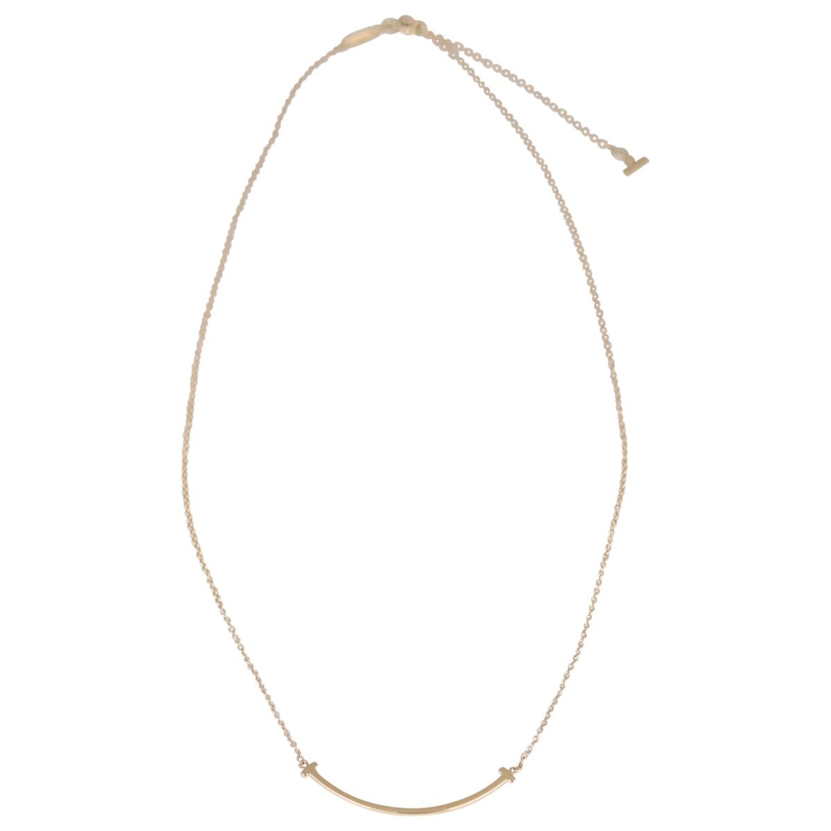 Tiffany Co T Smile Small Pendant 18k Rose Gold