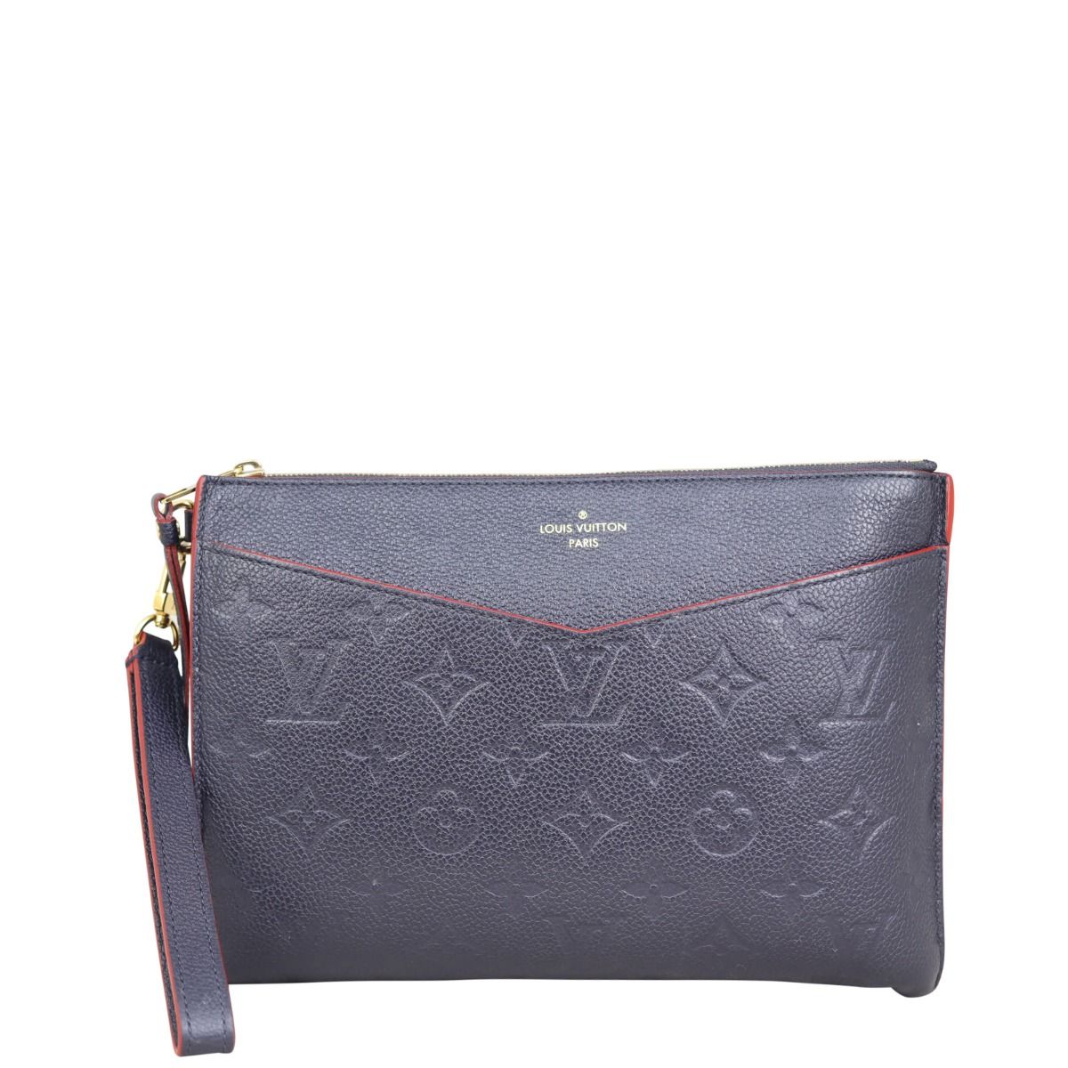 Louis Vuitton Monogram Empreinte Pochette Melanie MM Pouch Clutch Bag  M68705 Black 2020