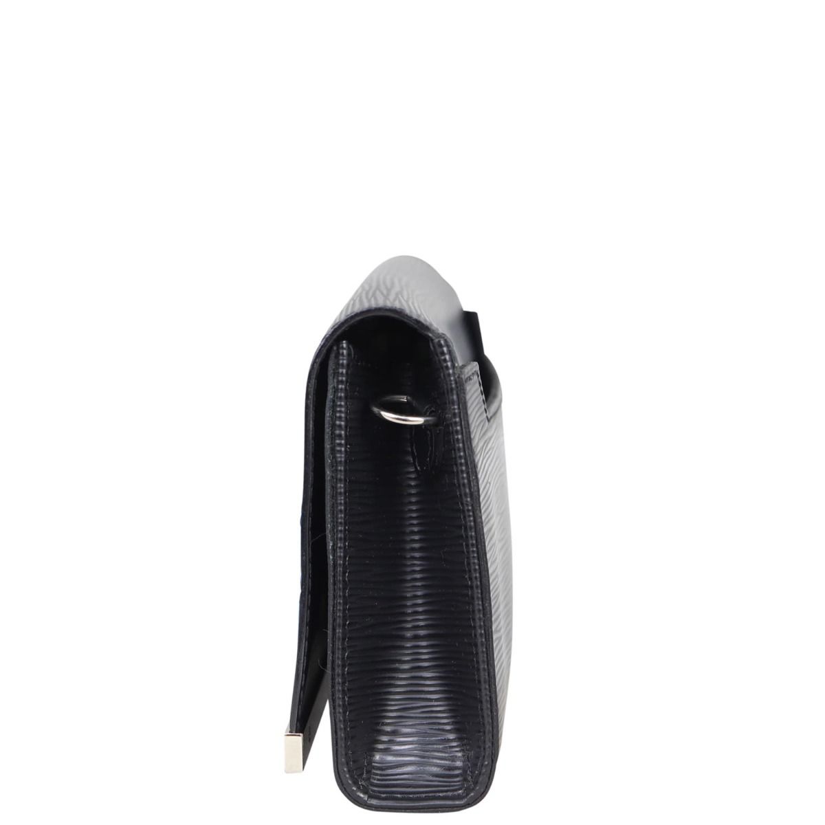 Louis Vuitton Sevigne Clutch Electric Epi Leather Black 1010771