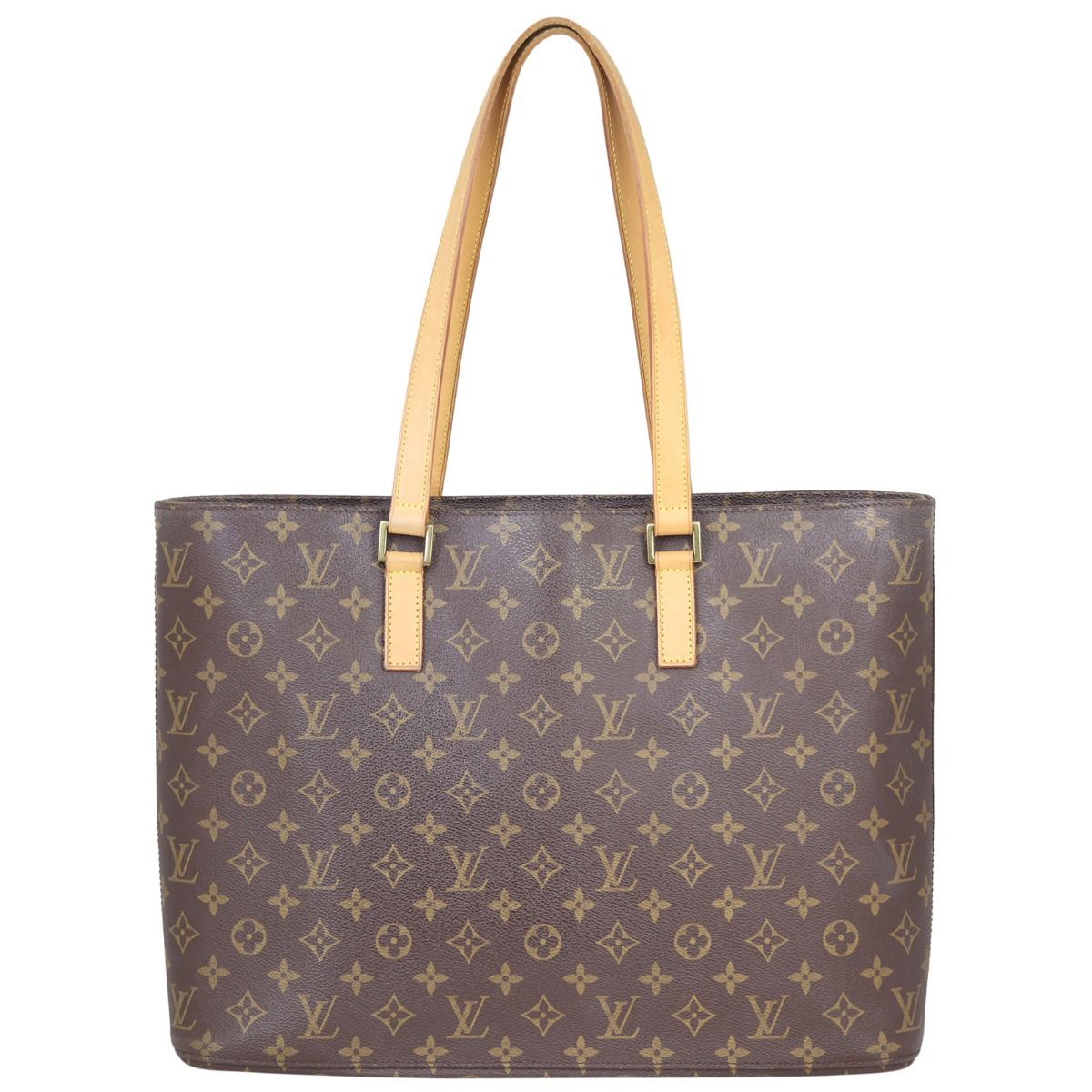 Louis Vuitton On My Side tote bag MM Brown Beige Leather ref