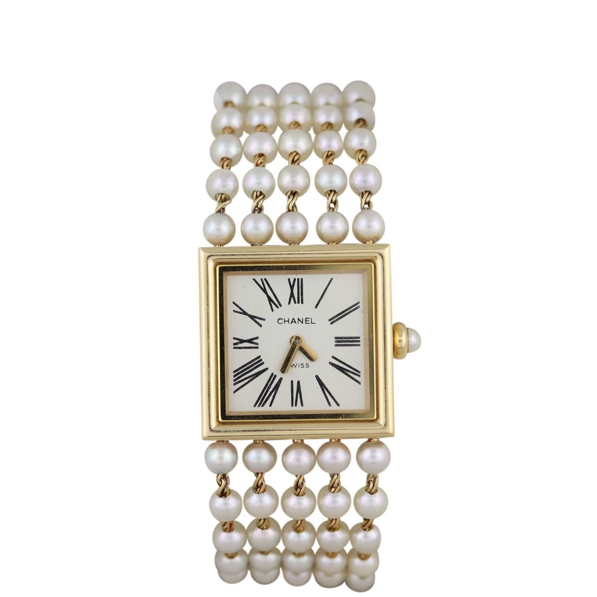 Chanel pearl shop watch