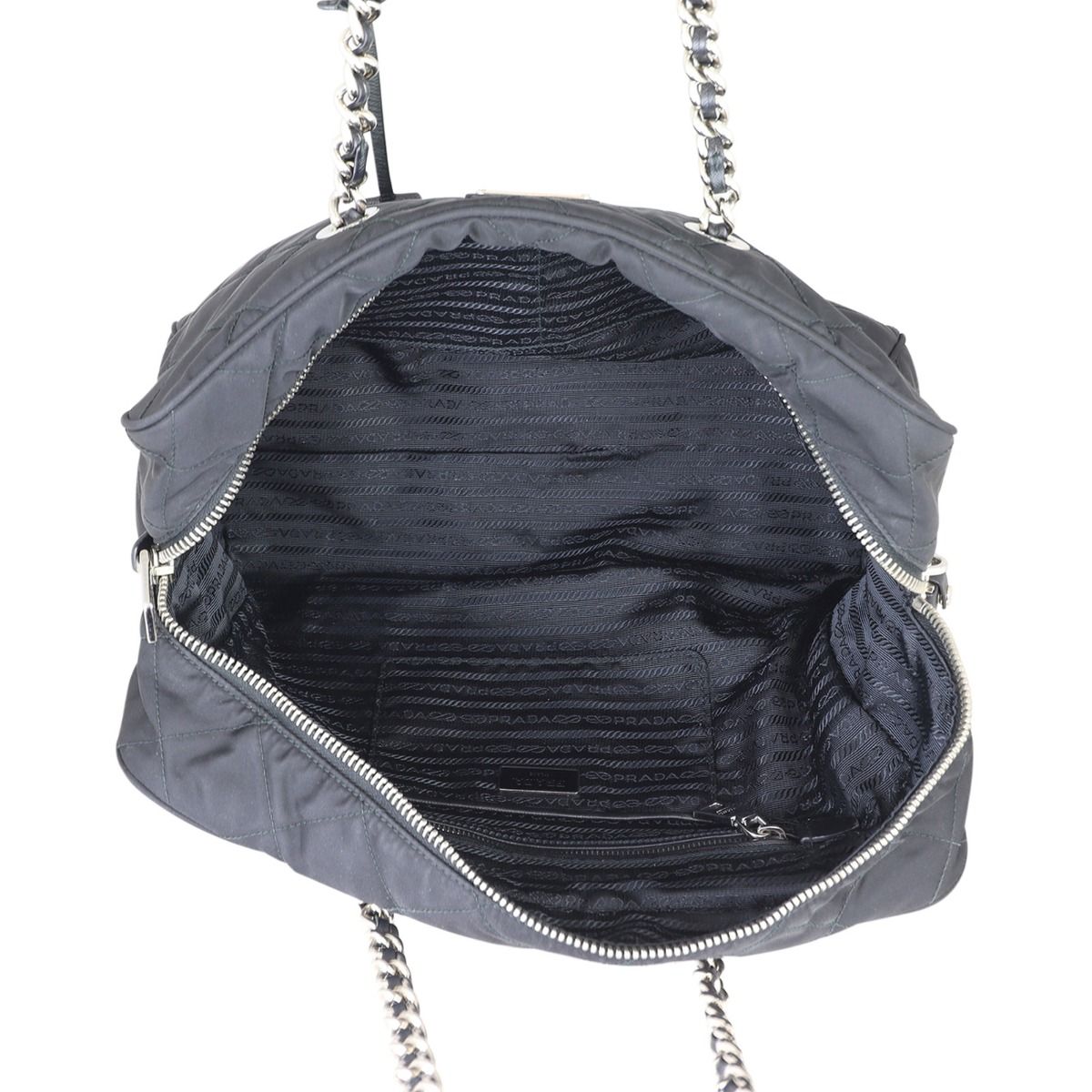 Prada Tessuto Quilted Bowling Bag
