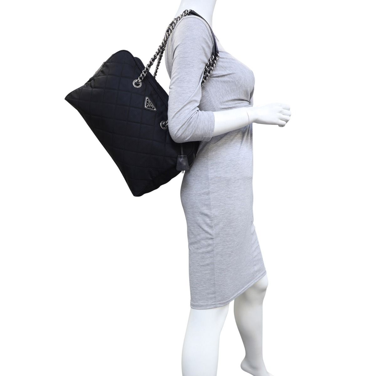 Prada nylon bowling bag clearance