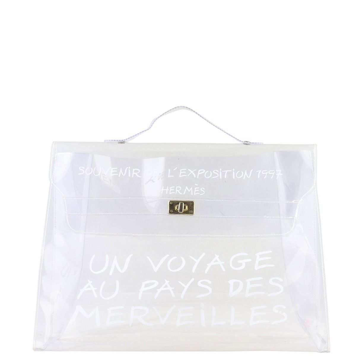 Hermes Vinyl Souvenir de L Exposition Bag