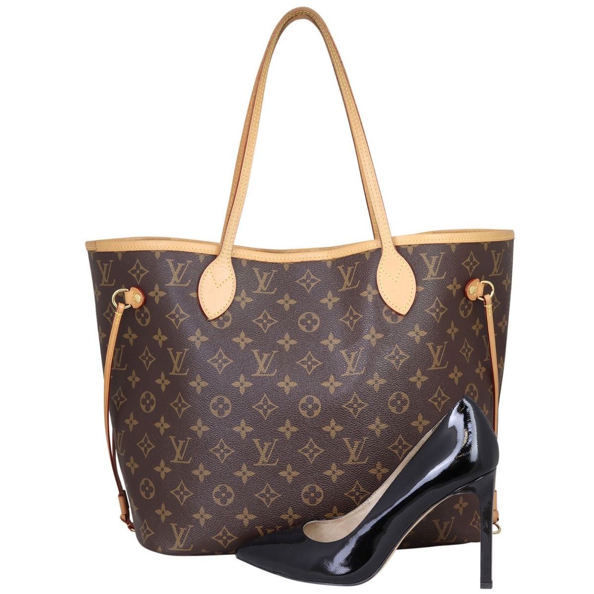 Red glazing on louis vuitton neverfull sales