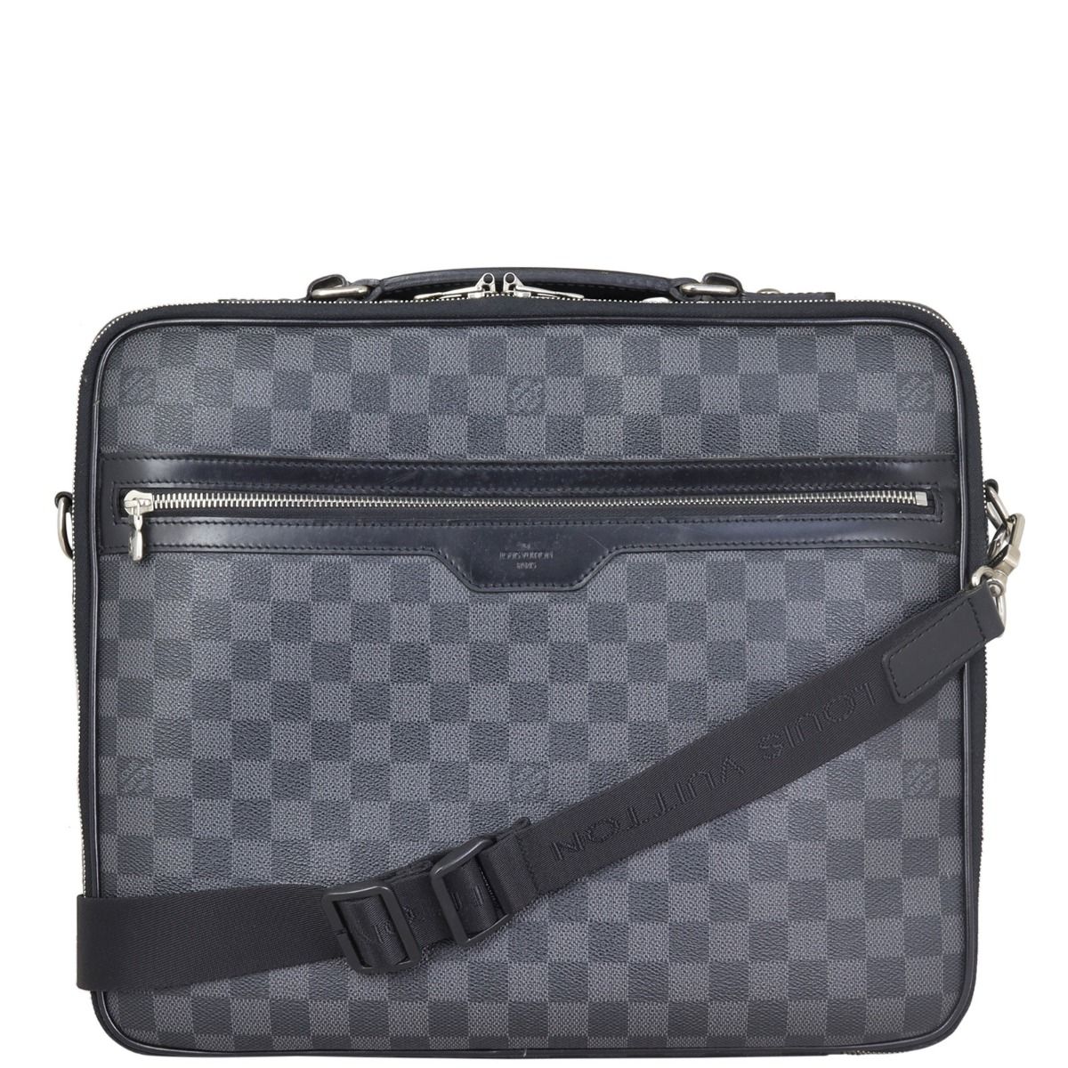 Louis Vuitton Steeve Laptop Bag Damier Graphite