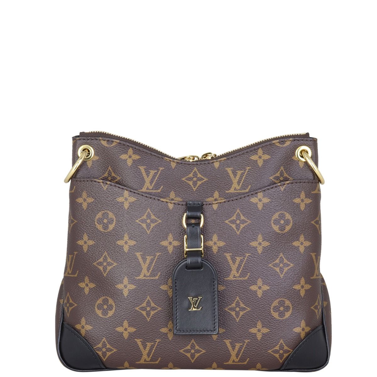 Louis Vuitton Odeon PM Monogram Canvas Shoulder Bag with Luggage Tag