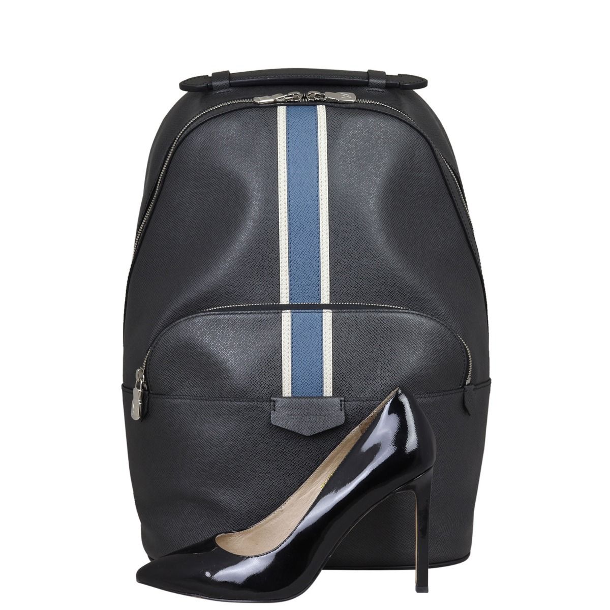 Louis Vuitton, Bags, Louis Vuitton Anton Black Leather Backpack