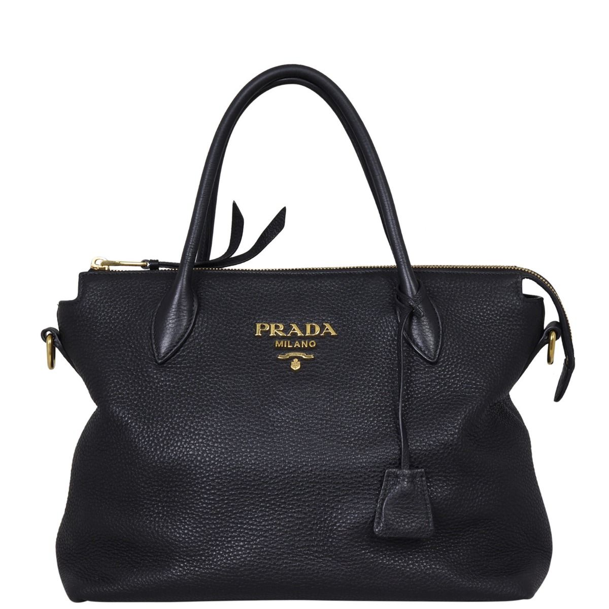 Prada Vitello Daino Zip Tote