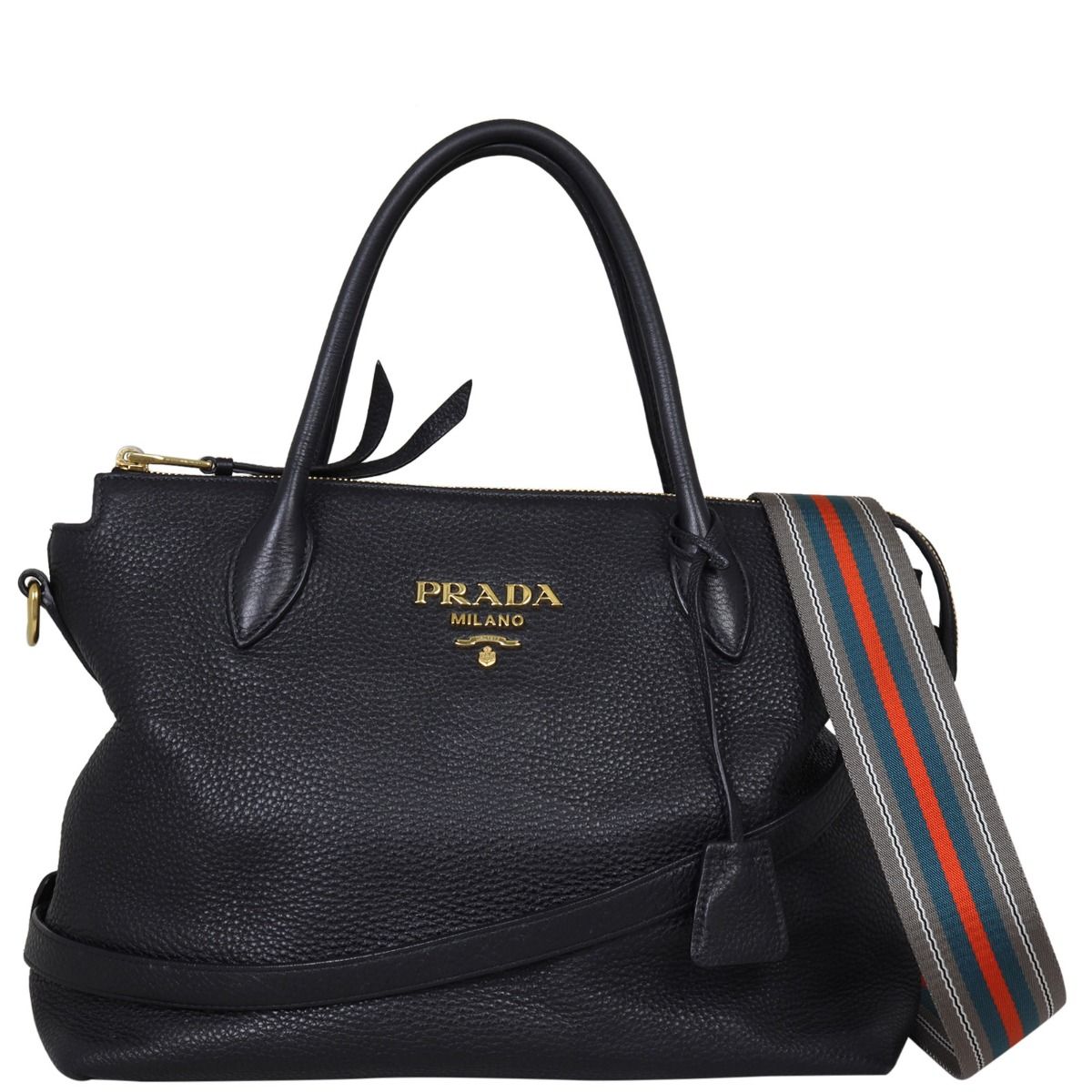 Prada Vitello Daino Zip Tote