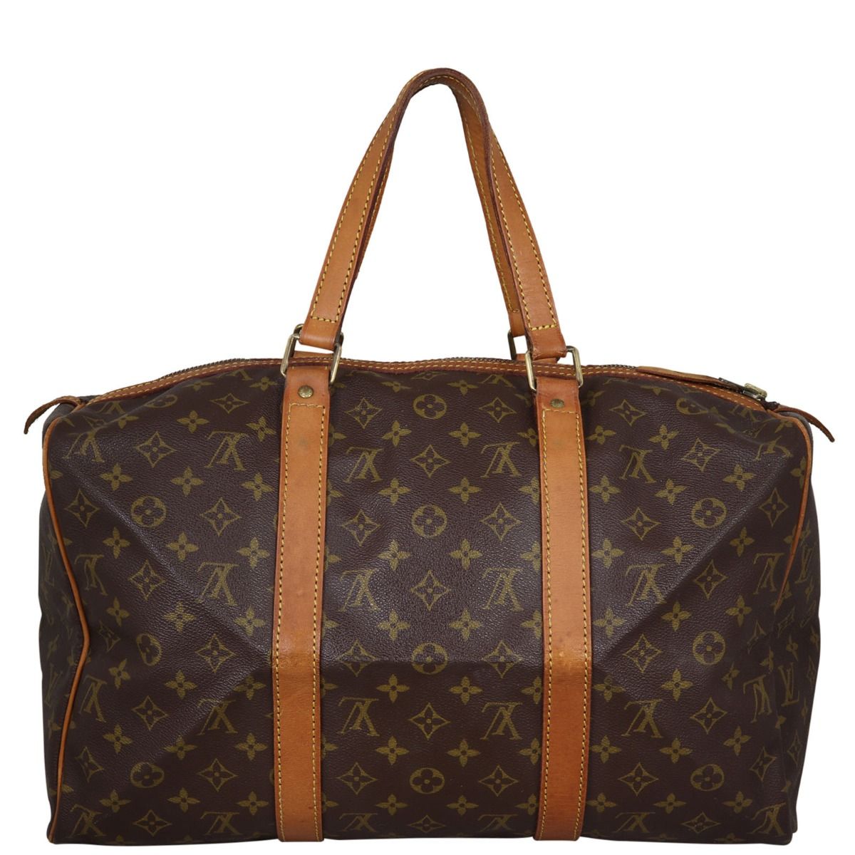 Sac souple cloth handbag Louis Vuitton White in Cloth - 25367543