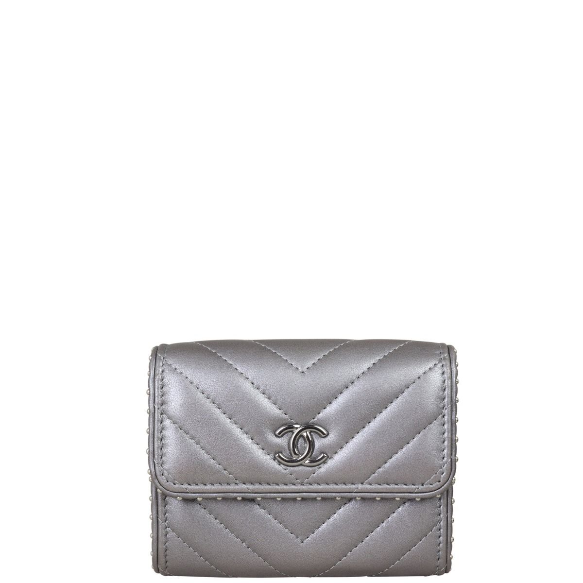 Chanel chevron wallet new arrivals