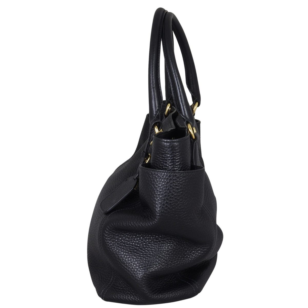 Prada vitello daino side pocket tote on sale