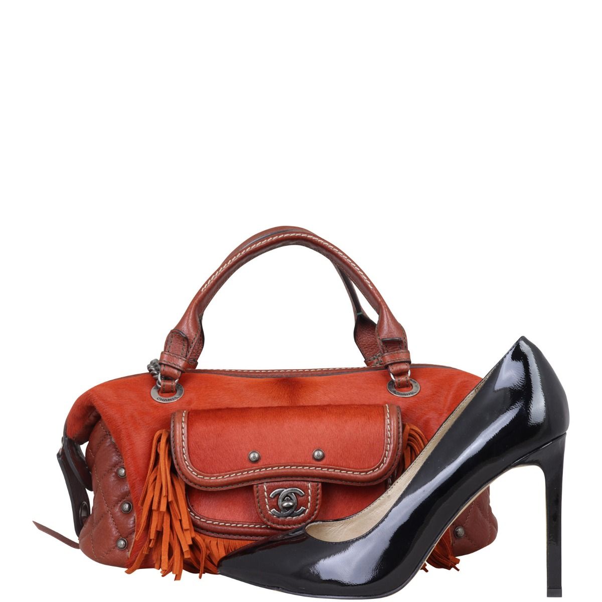 Chanel Pony Hair and Leather Paris-Dallas Bowling Fringe Bag