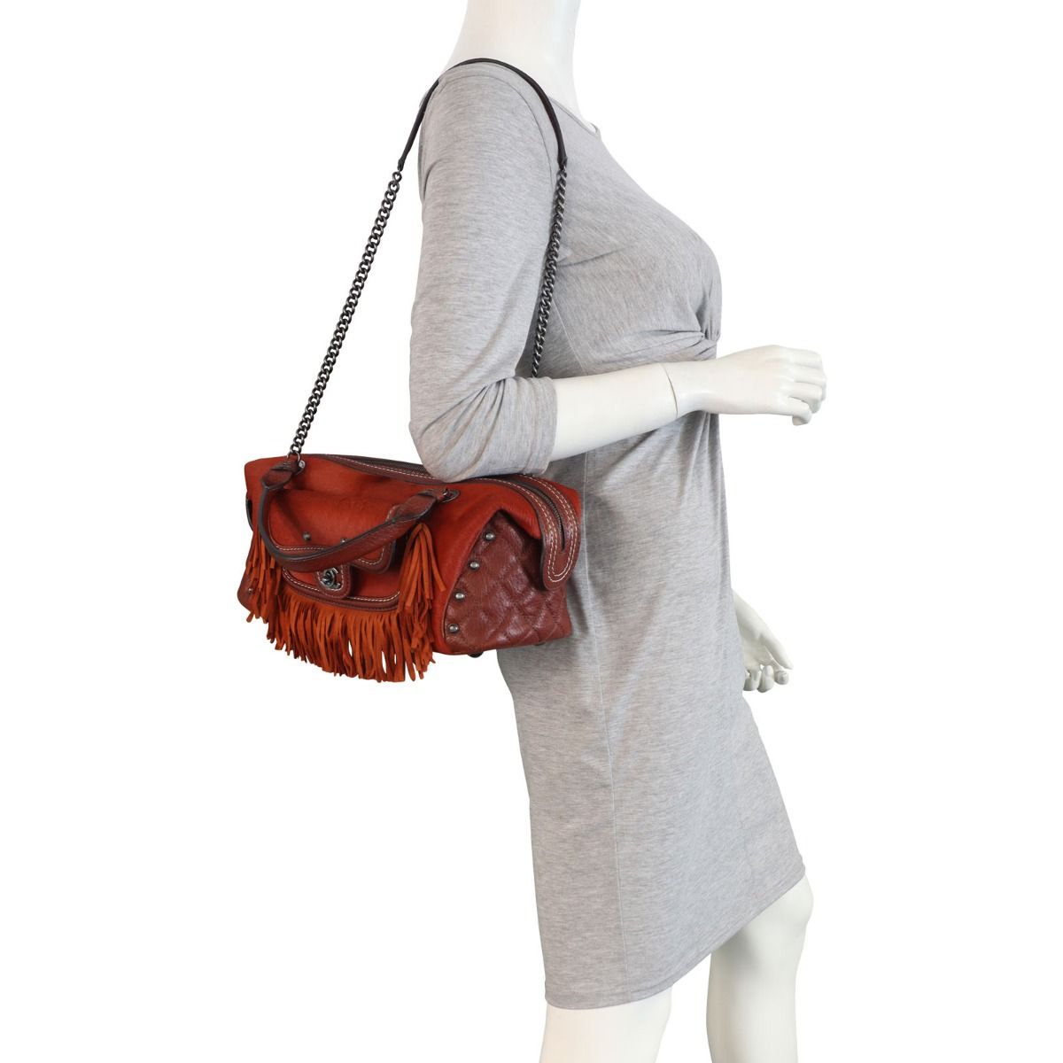 【SAND MUSEUM】PONY FRINGE BAG_Black◆大人気 Chanel Pony Hair and Leather Paris-Dallas Bowling Fringe Bag