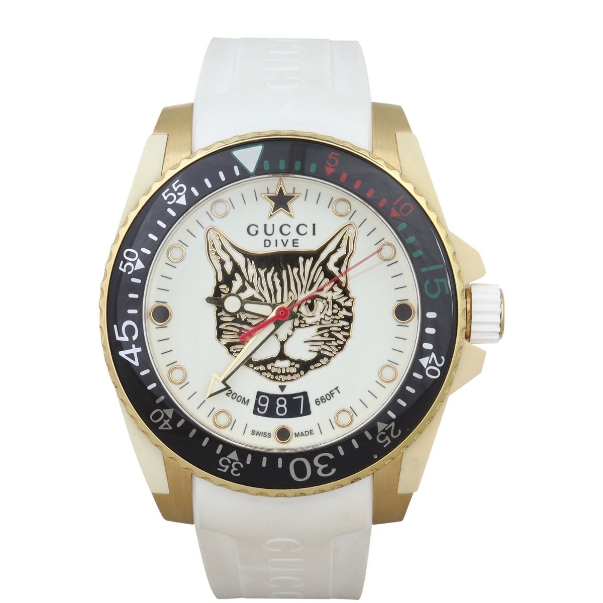 Gucci watch with cat sale