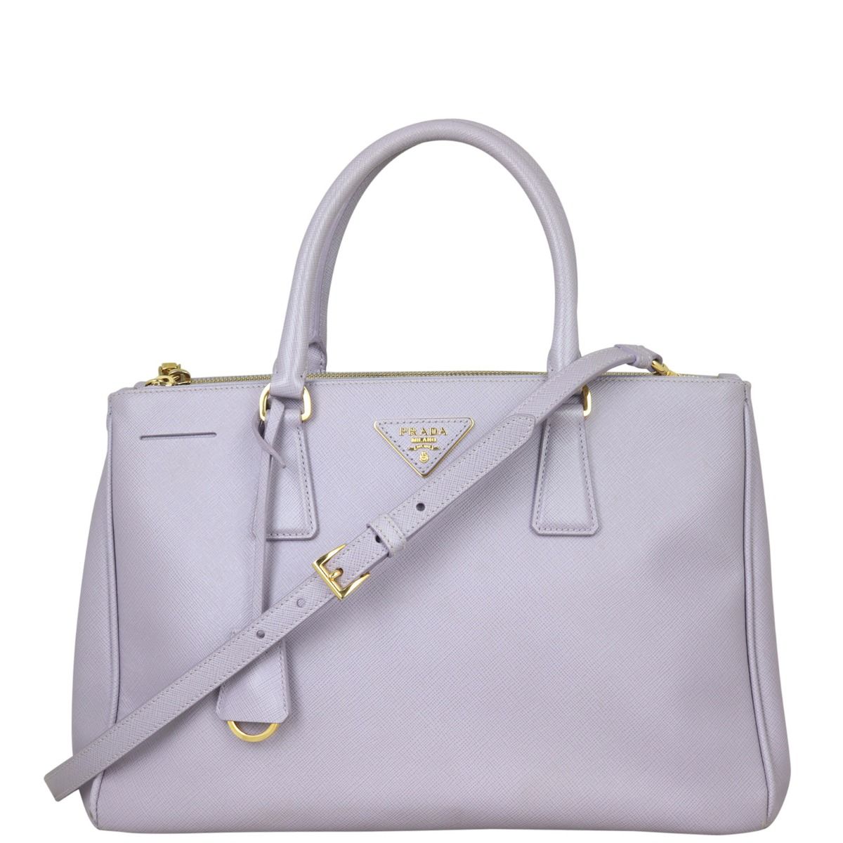Prada Saffiano Lux Galleria Double Zip Tote Medium