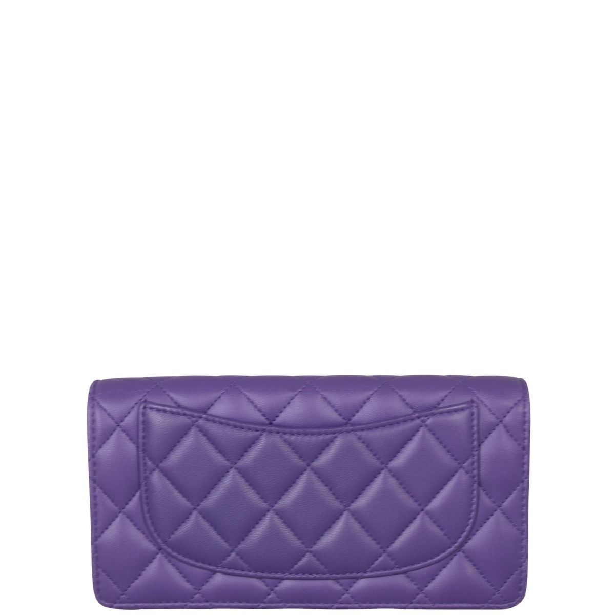 Chanel wallet purple online