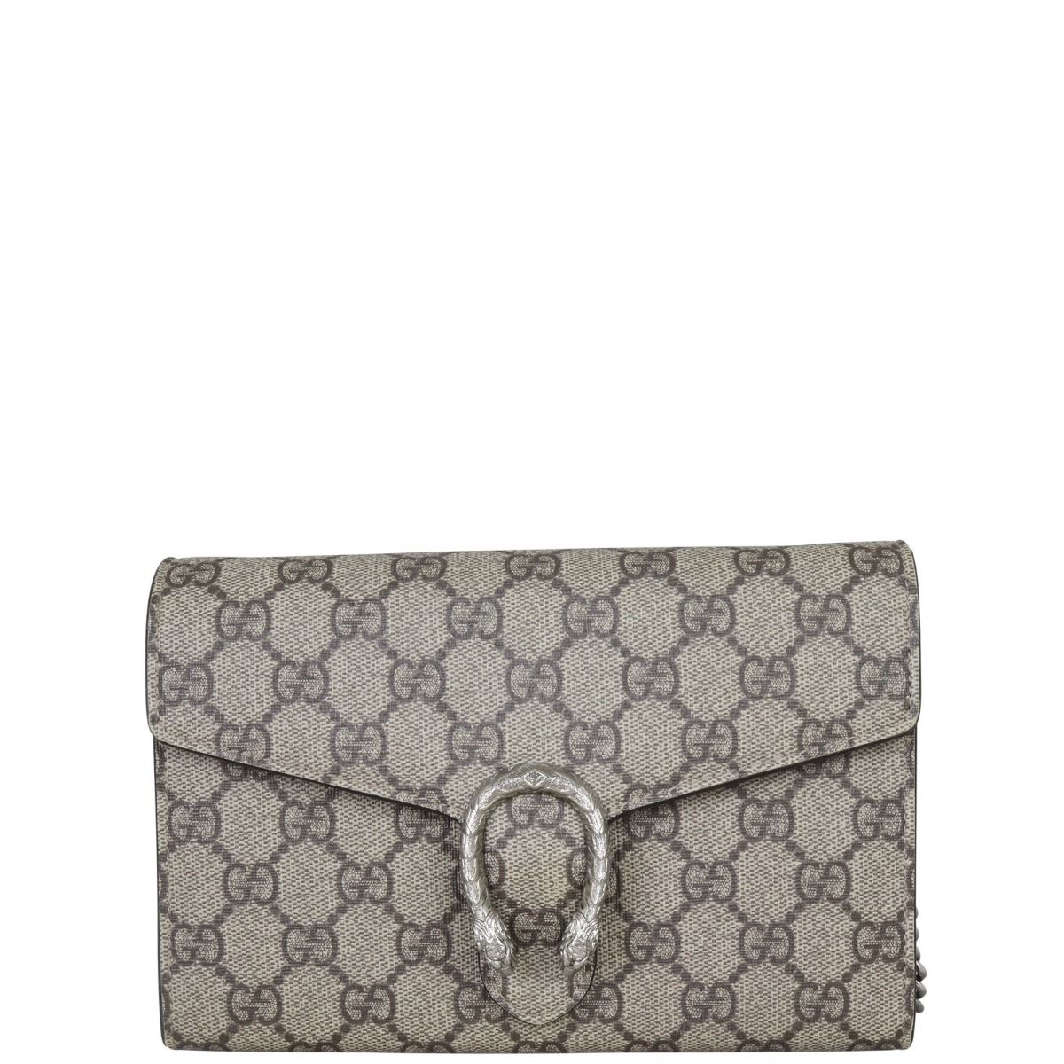 Gucci dionysus gg supreme chain on sale wallet