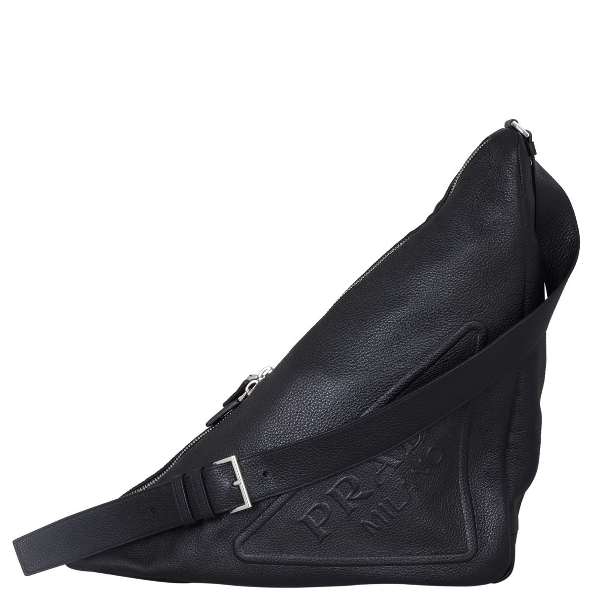 Prada Triangle Leather Shoulder Bag