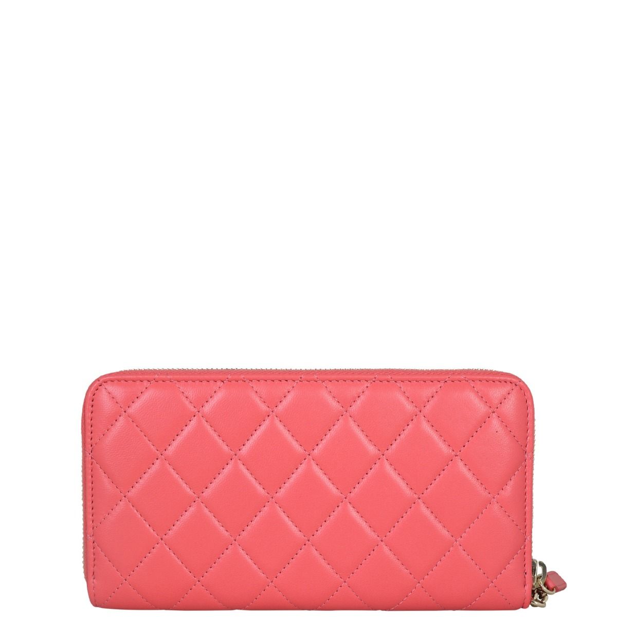 Chanel Camellia Zip Around Wallet | Pink