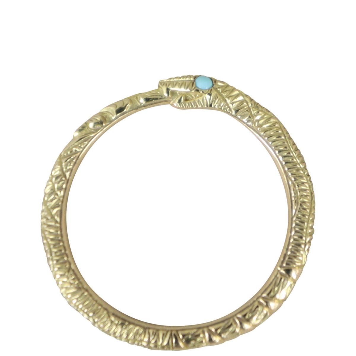 Gucci Ouroboros 18k Yellow Gold Ring