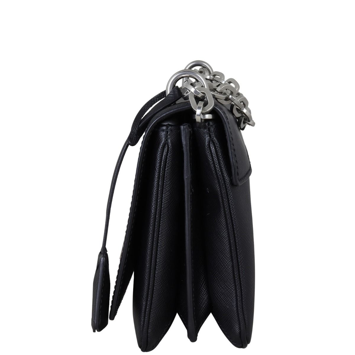 Prada Saffiano Lux Chain Lock Flap Bag Prada Saffiano Lux Chain Lock Flap Bag