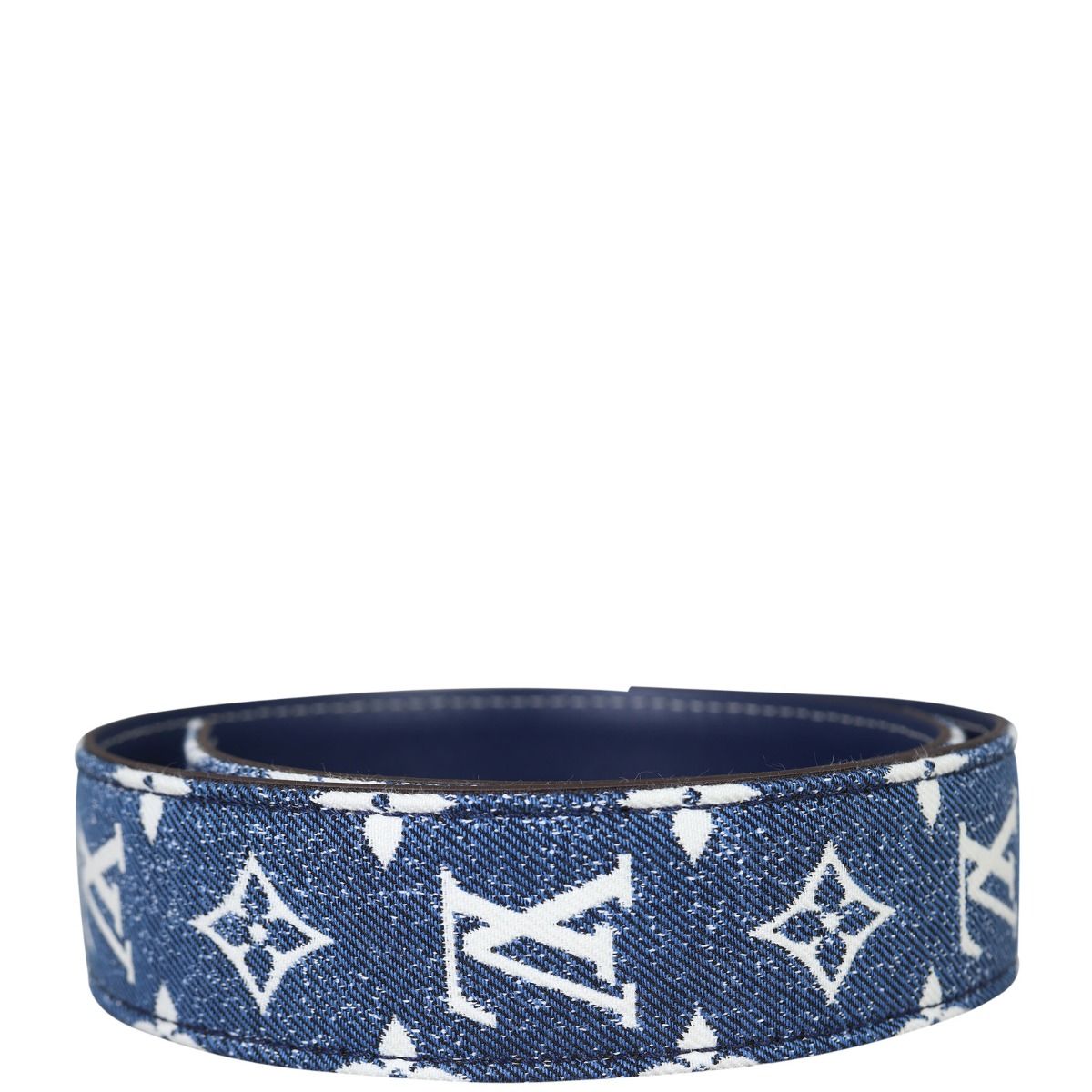 Louis Vuitton Bandouliere Strap Denim Jacquard Navy Blue in Denim/Calfskin  Leather with Gold-tone - US