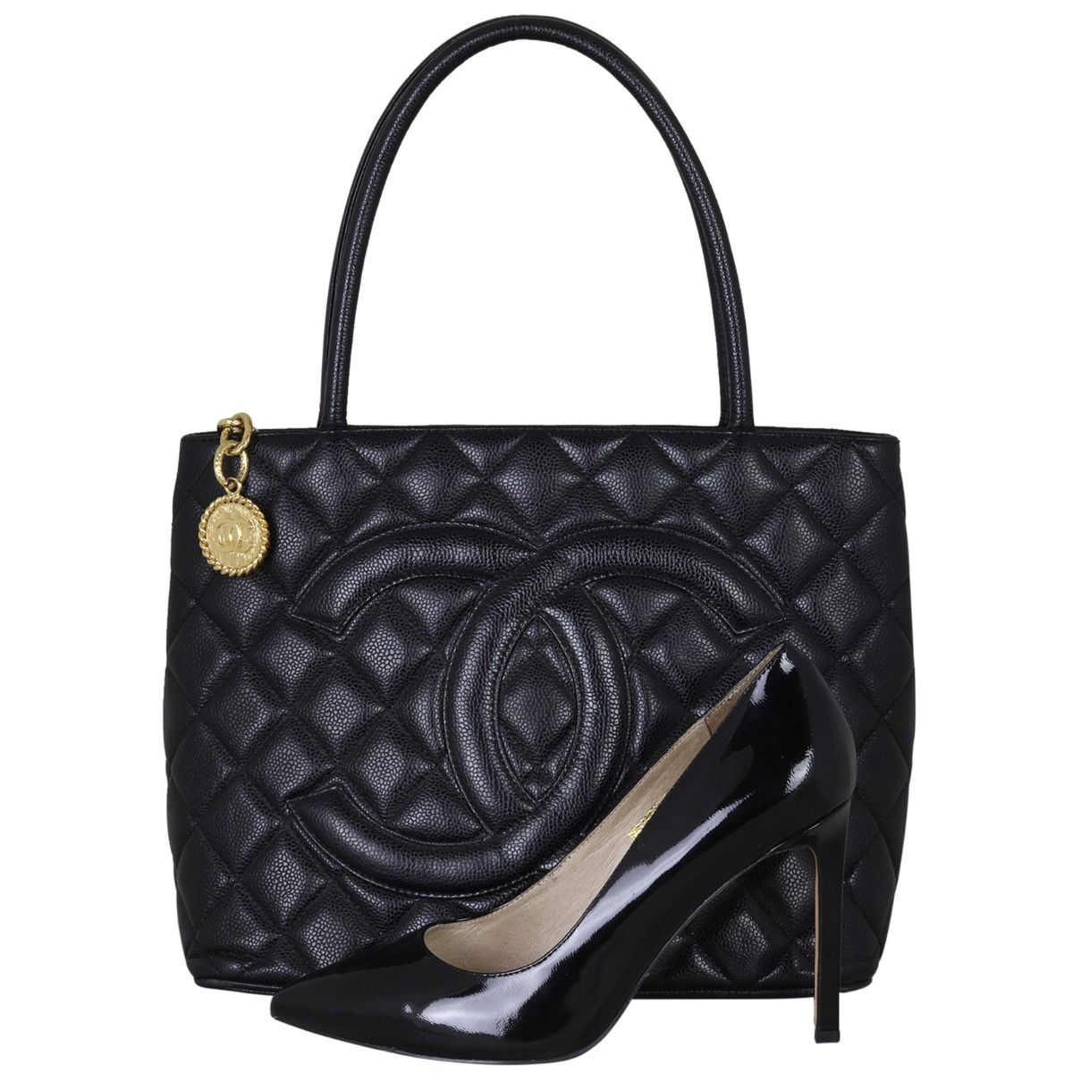Chanel Medallion Tote Gold Zip