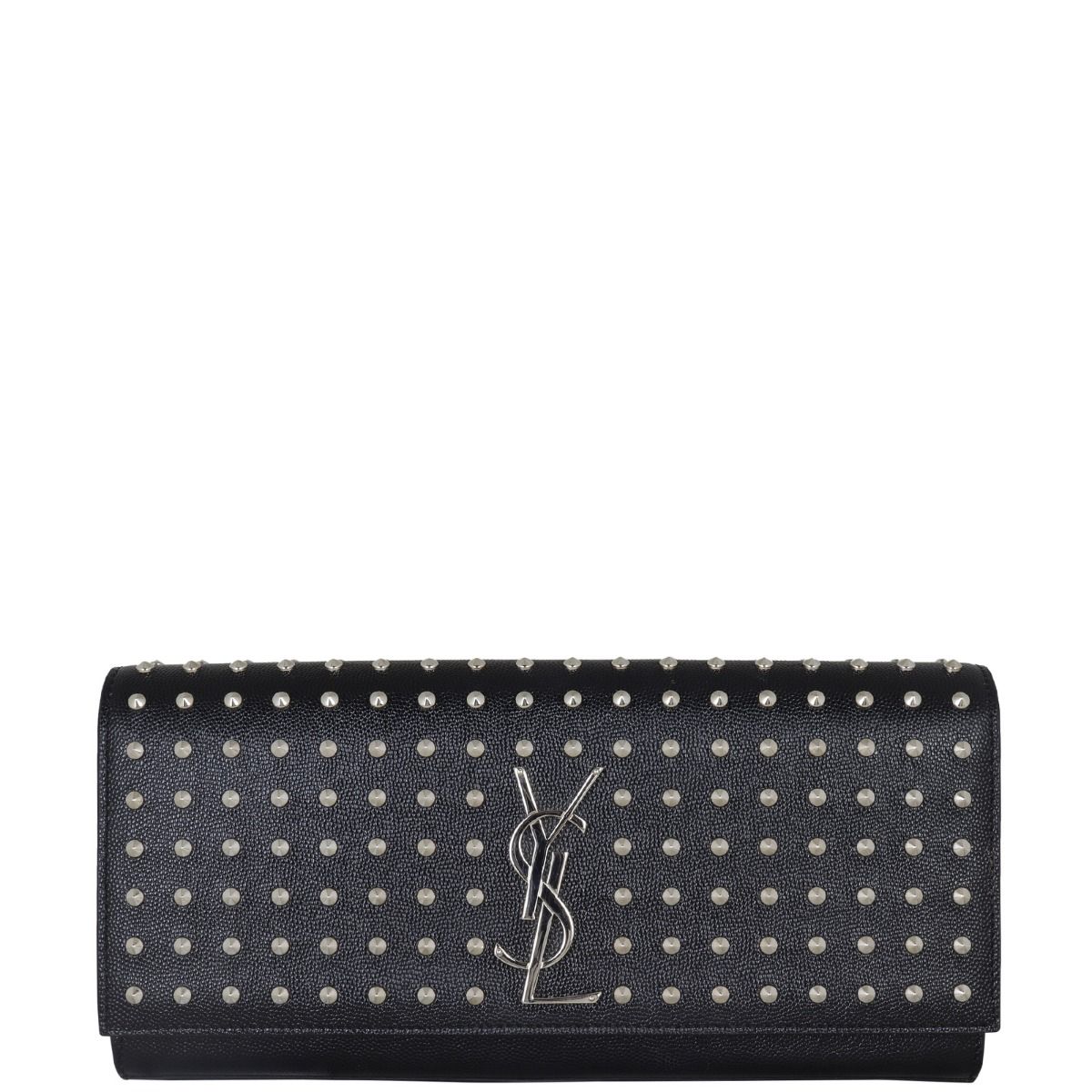 Saint Laurent Monogram Kate Studded Clutch