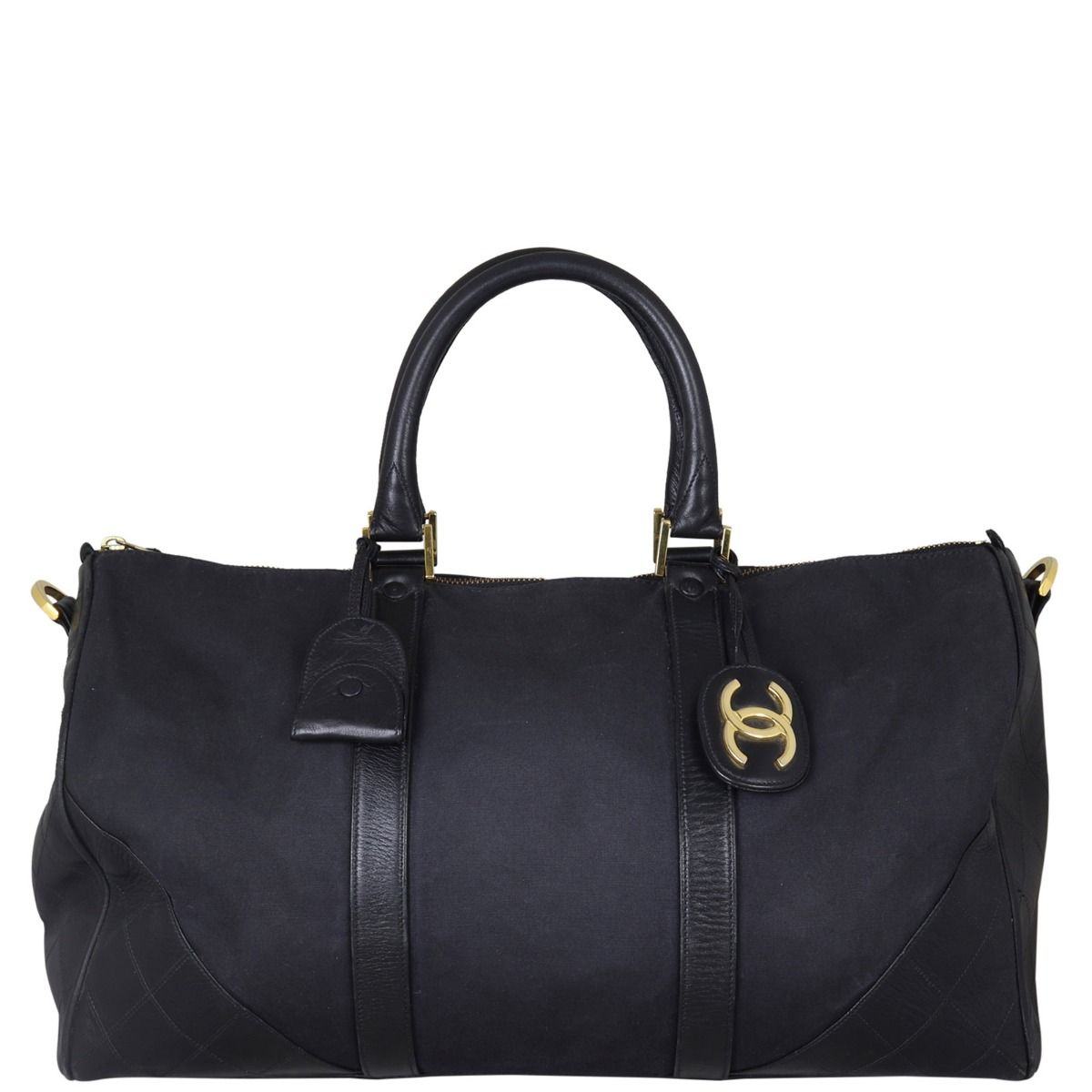 Chanel Vintage Canvas Duffle Bag