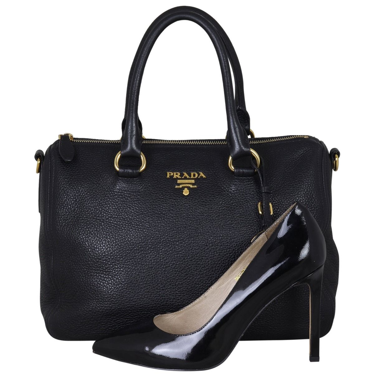Prada Vitello Daino Satchel Bag