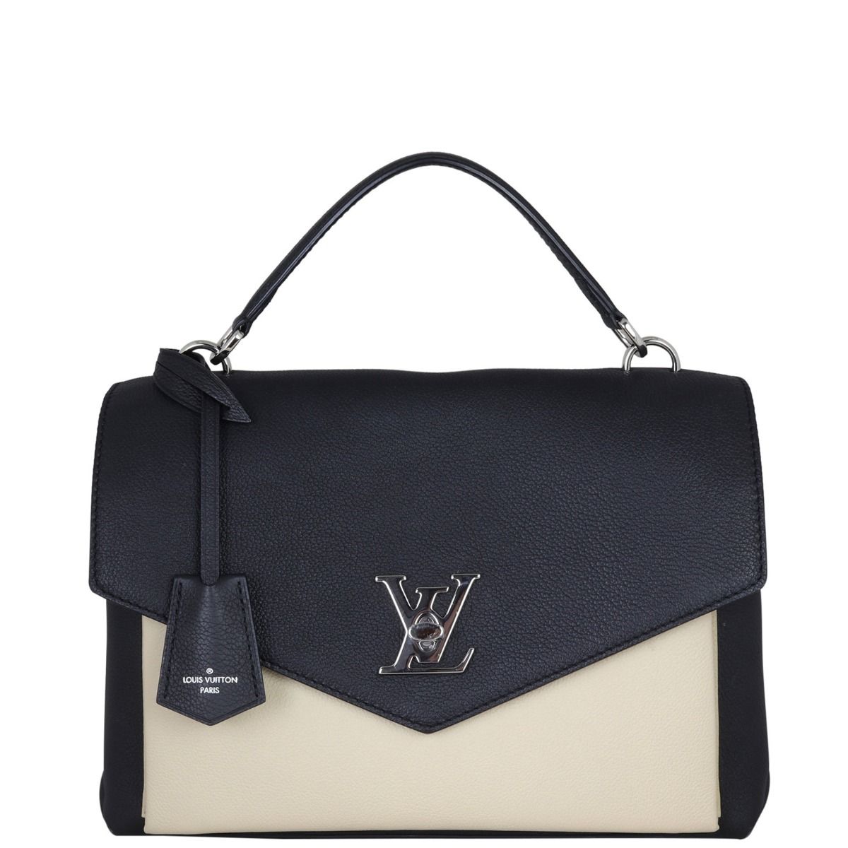 Louis Vuitton Cream & Burgundy Grained Calf Leather Lockme Day Bag, myGemma, AU
