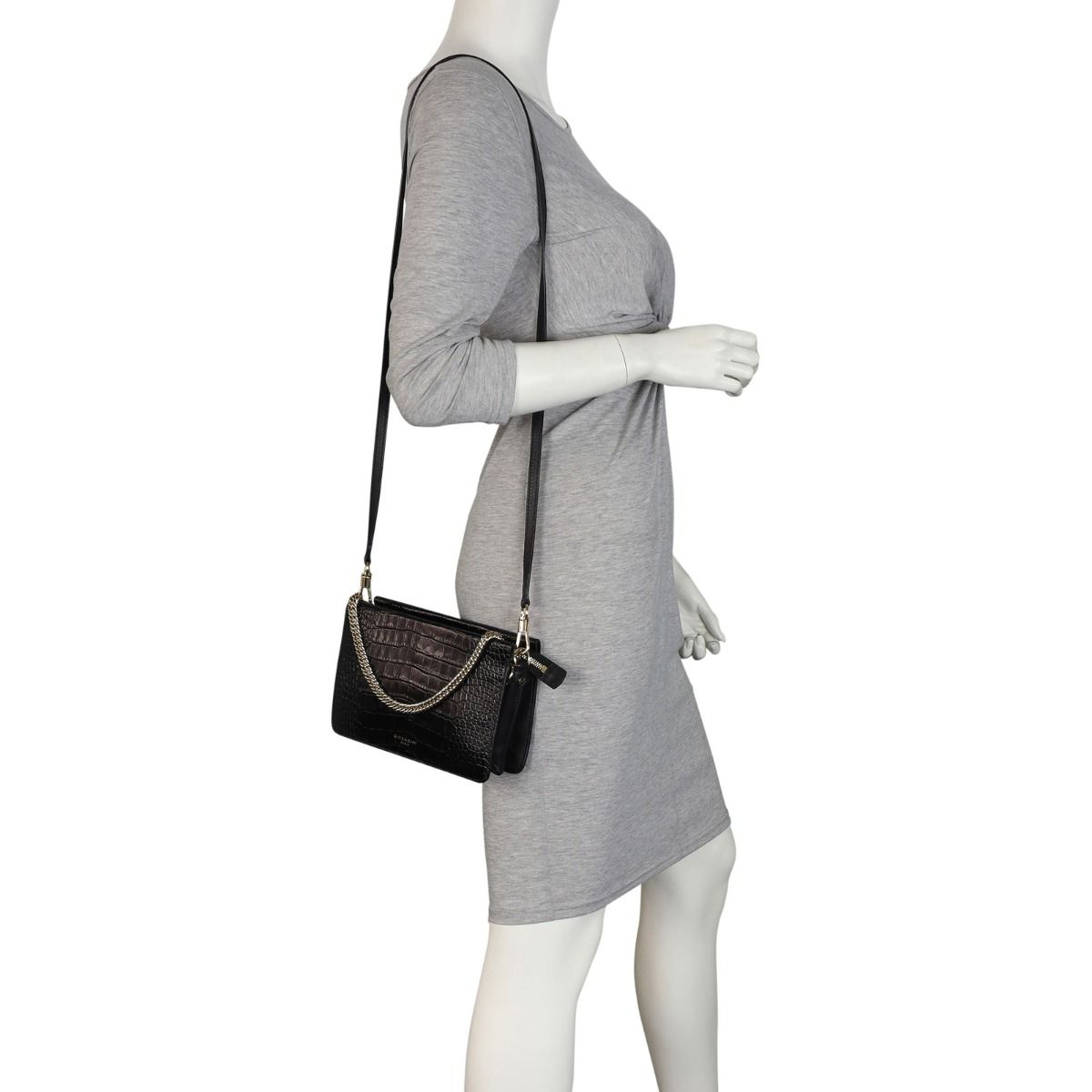 Givenchy Cross3 Crossbody Croc Embossed