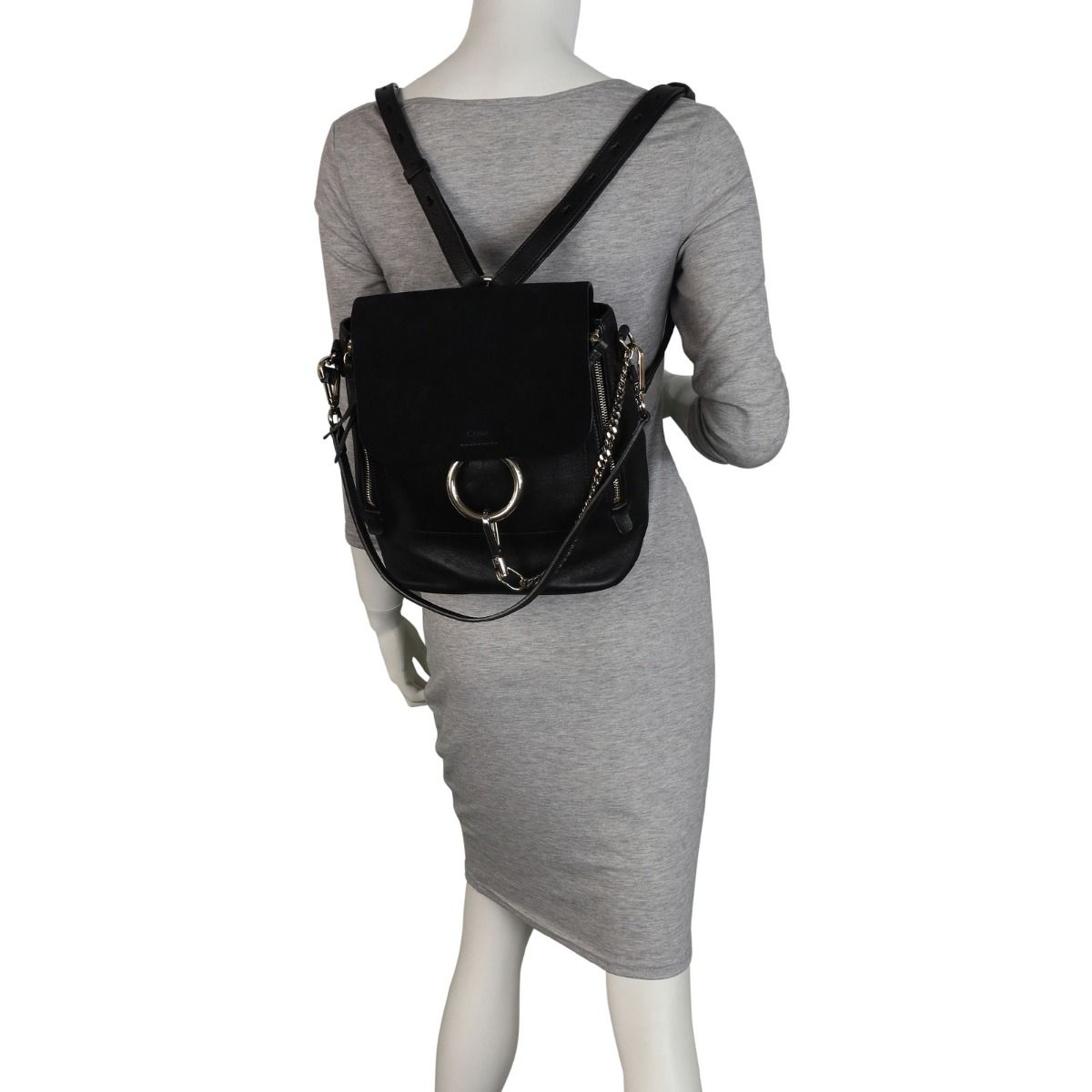 Chloe faye mini backpack black new arrivals