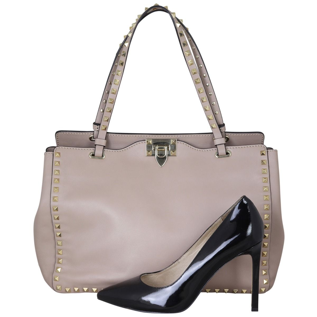 Valentino rockstud tote medium sale
