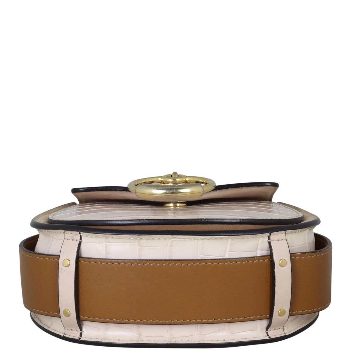 Chloe Tess Small Croc-Embossed