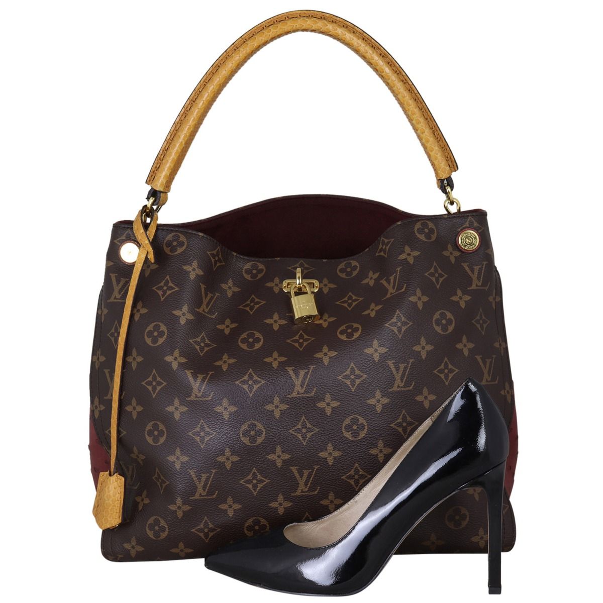Louis Vuitton Gaia Ostrich Python Monogram