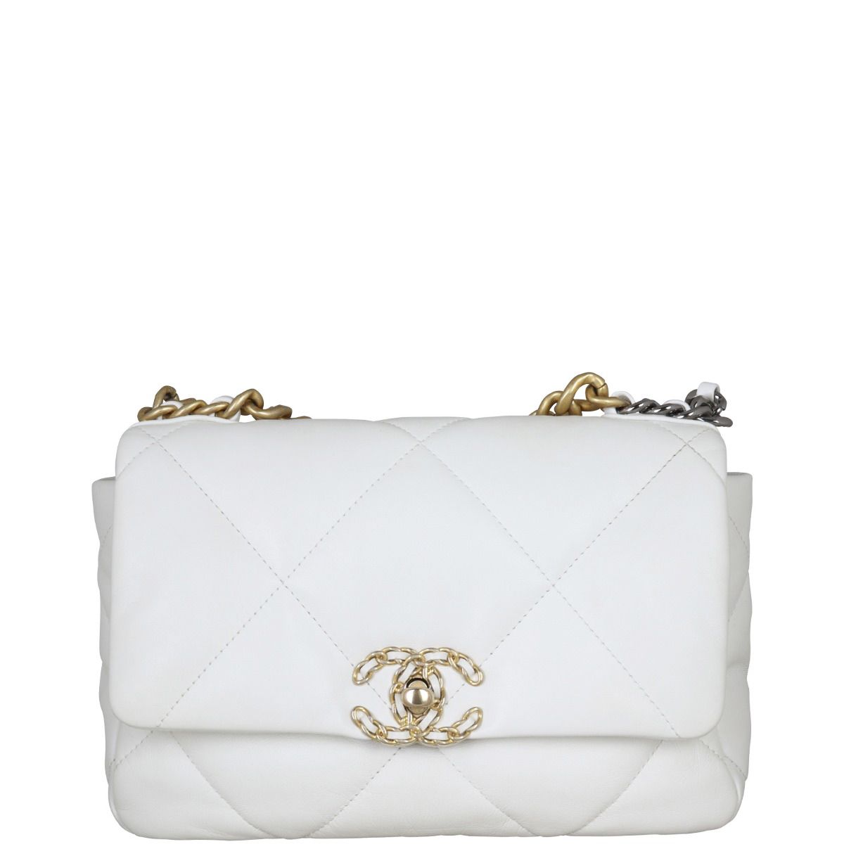 Chanel 19 Flap Bag Medium White