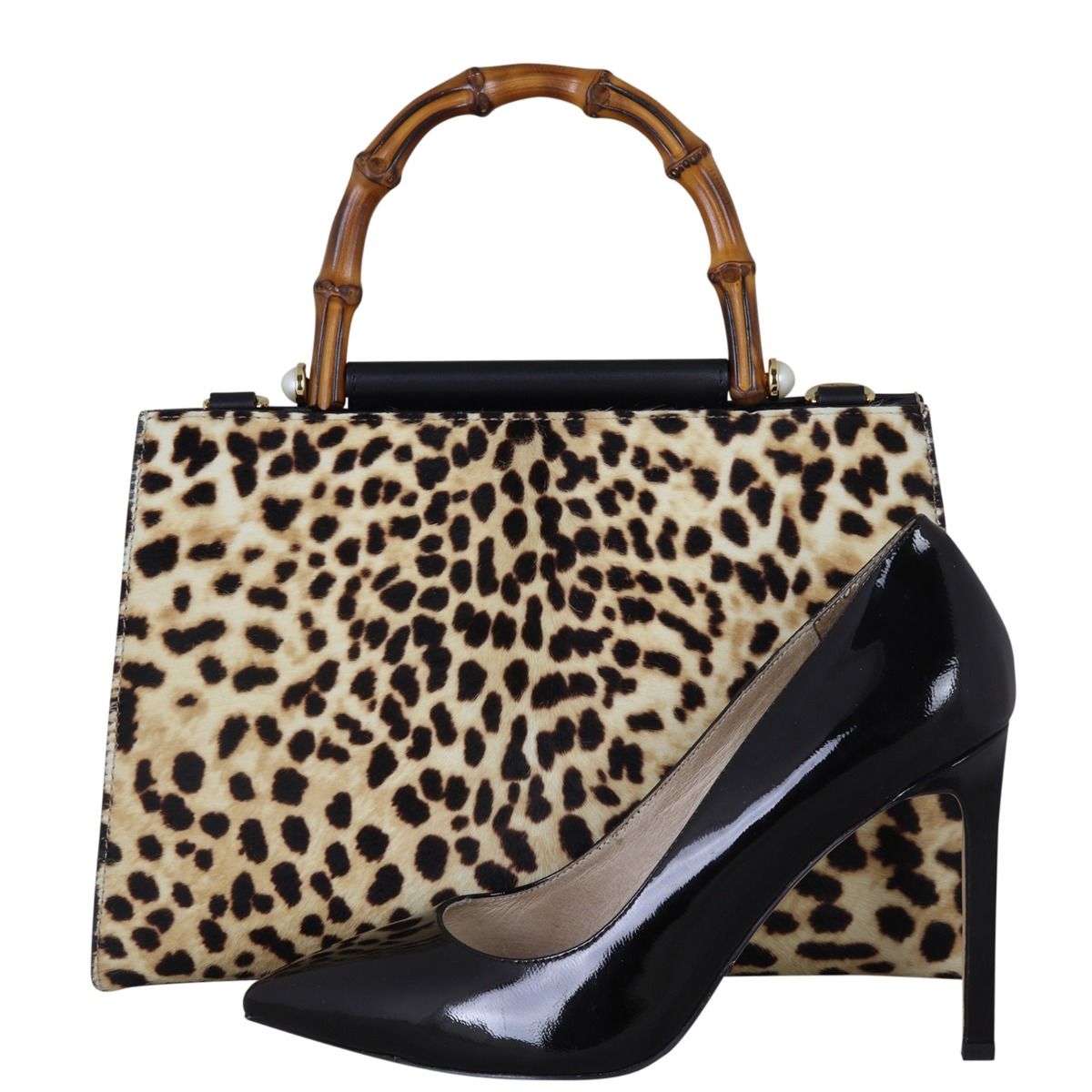 Nymphaea leather top handle bag hot sale