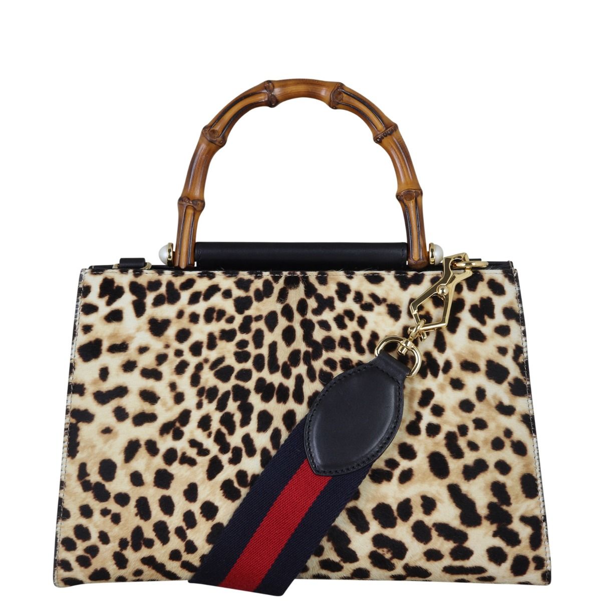 Gucci nymphaea leather top handle bag hotsell