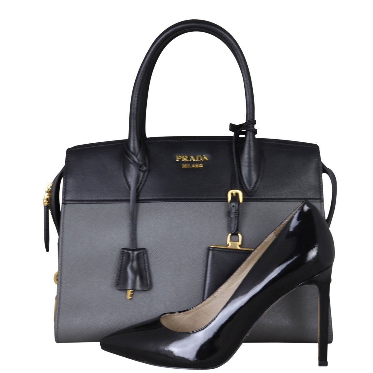 Prada Saffiano City Calf Esplanade Medium