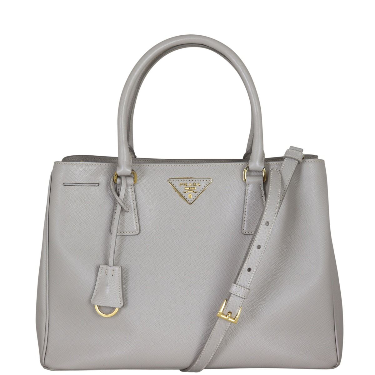 Gray outlet prada bag