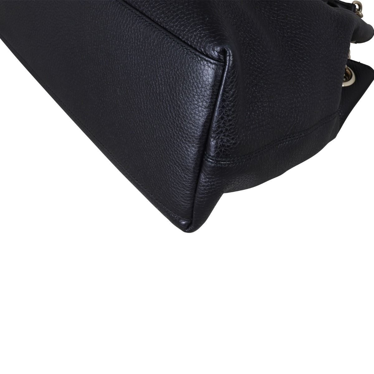 Gucci pebbled calfskin medium soho chain shoulder bag black 2025