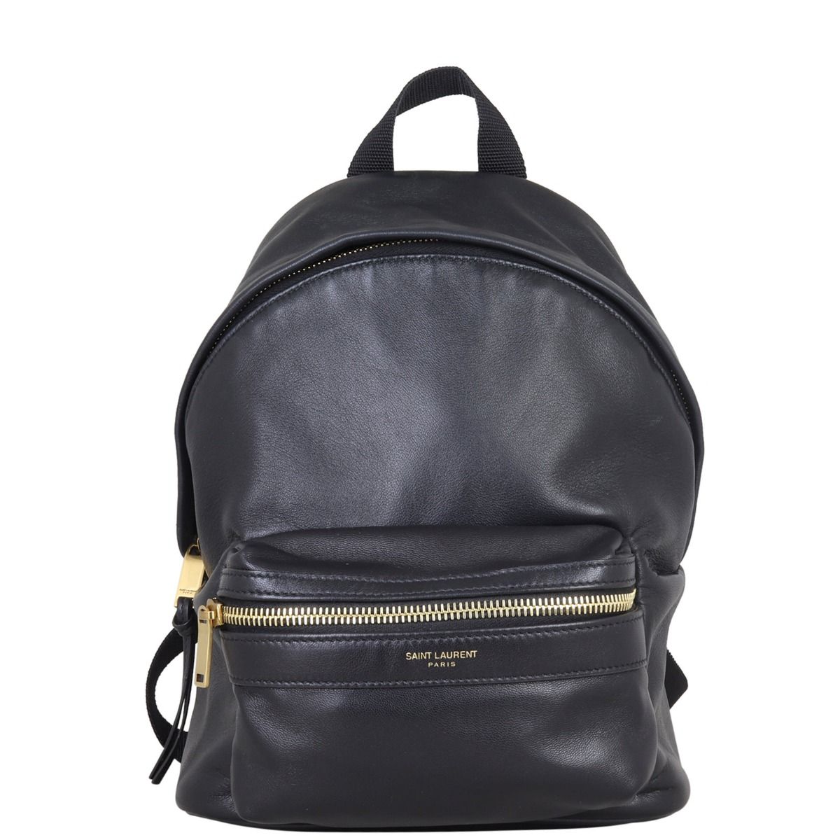 Saint laurent sales leather backpack