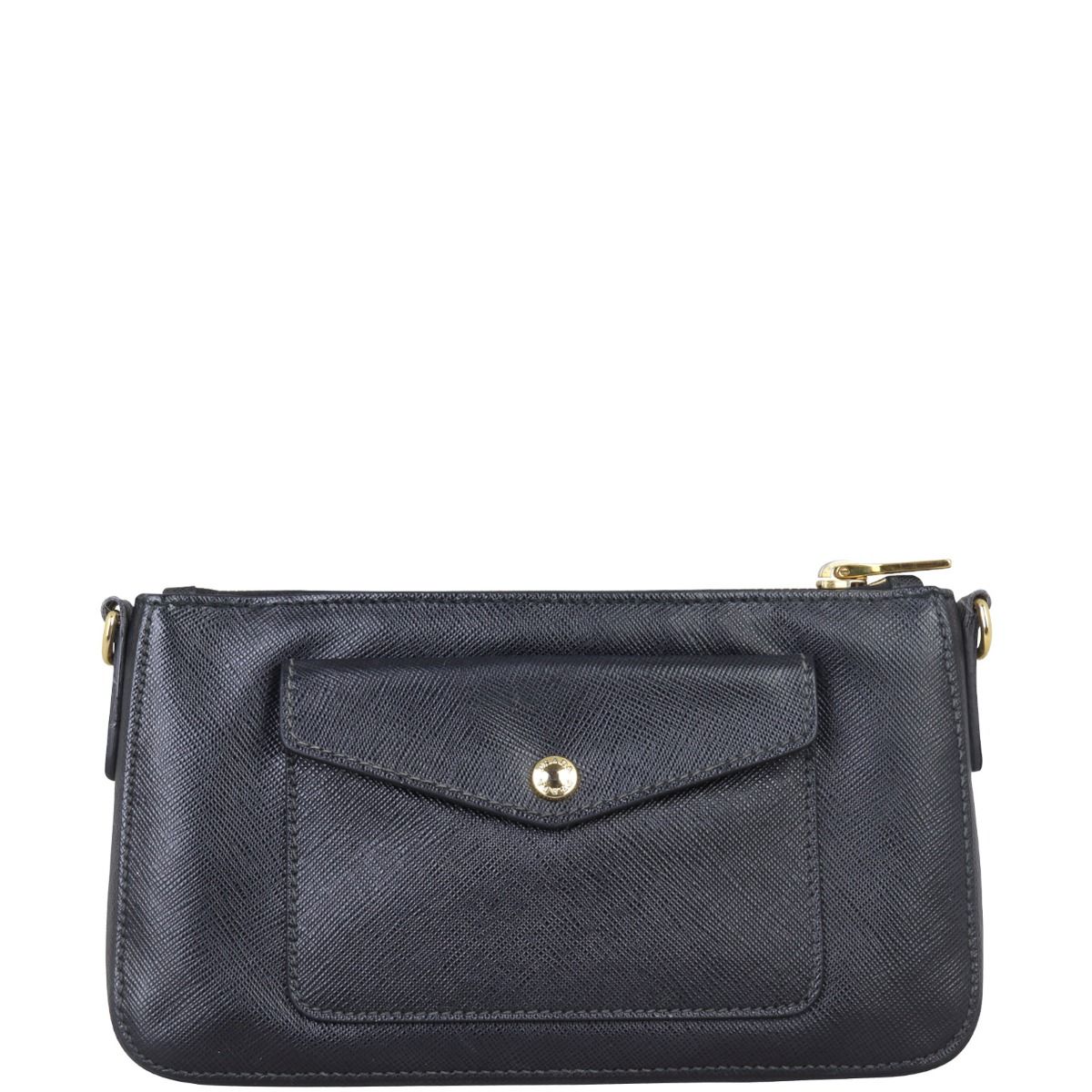Prada saffiano double zip crossbody store