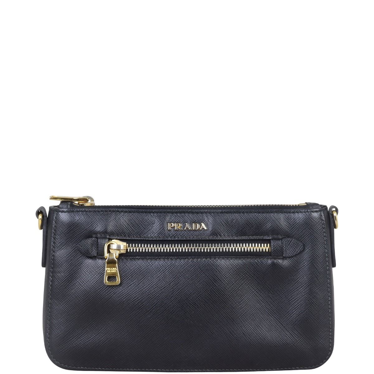 Prada Saffiano Zip Crossbody Bag